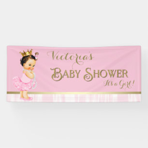 Prinzessin Ballerina Tutu Perle Baby Shower Banner