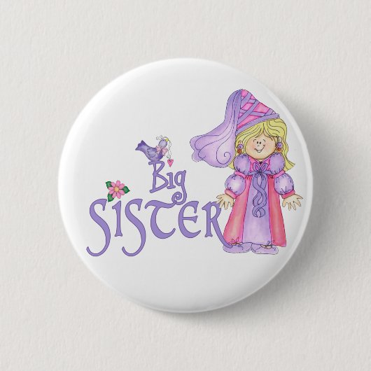 Prinzessin Big Sister Button (Vorderseite)