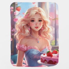 Prinzessin Birthday Babydecke