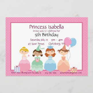 Prinzessin Birthday Einladung