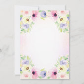 Prinzessin Birthday Einladung Prinzessin Burg (Rückseite)