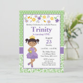 Prinzessin Birthday Einladung, Prinzessin Party In Einladung (Stehend Vorderseite)