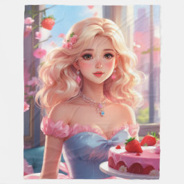 Prinzessin Birthday Fleecedecke