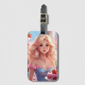 Prinzessin Birthday Gepäckanhänger (Vorderseite Vertikal)