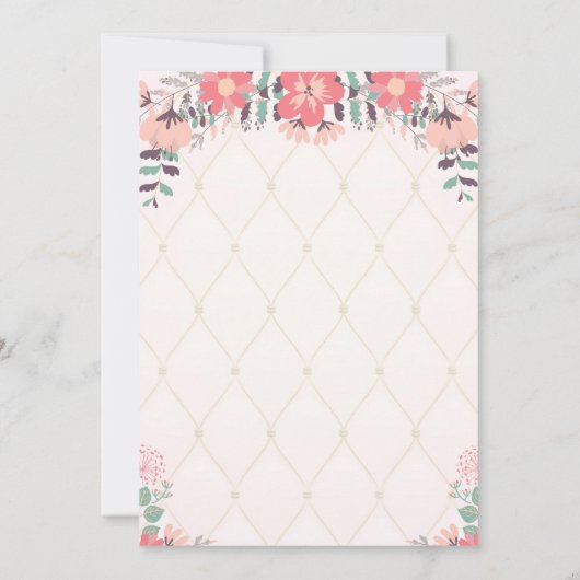 Prinzessin Birthday Invitation - Prinzessin Party Einladung (Rückseite)