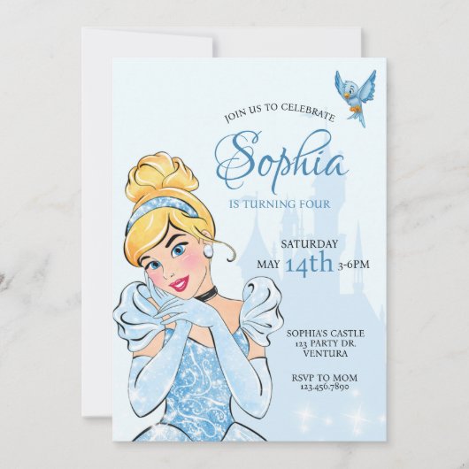 Prinzessin Birthday, Königliche Feier Einladung (Vorderseite)