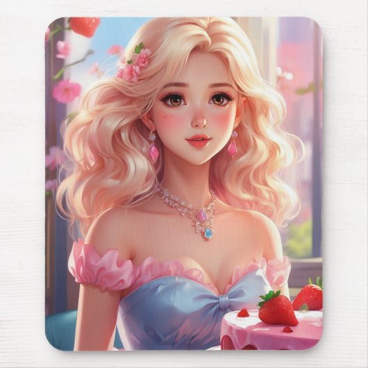 Prinzessin Birthday Mousepad (Vorne)