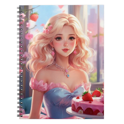Prinzessin Birthday Notizblock (Vorderseite)