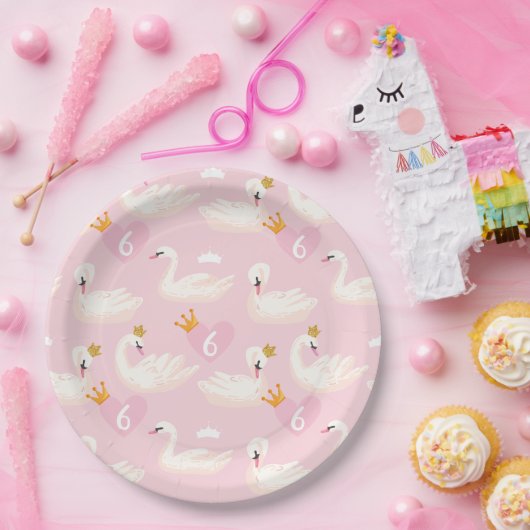 Prinzessin Birthday Party, Custom Age Pappteller (Party)