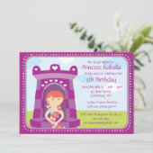 Prinzessin Birthday Party der Gewohnheits-HRH Einladung (Stehend Vorderseite)