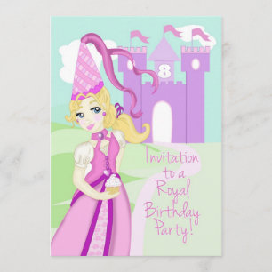 Prinzessin Birthday Party Invite Einladung