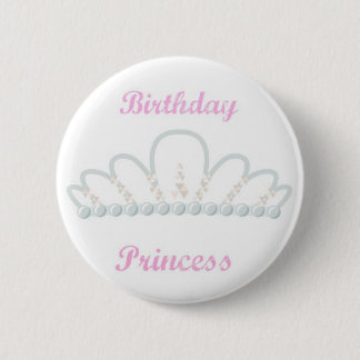 Prinzessin Birthday Pin Button