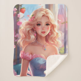 Prinzessin Birthday Sherpadecke