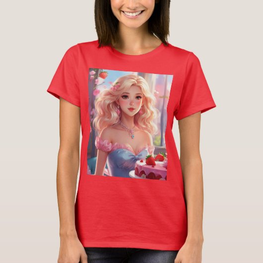 Prinzessin Birthday T-Shirt (Vorderseite)