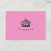 * Prinzessin Blue/rosa Kronen-Telefonkarte * Telefonnummerkarte (Rückseite)