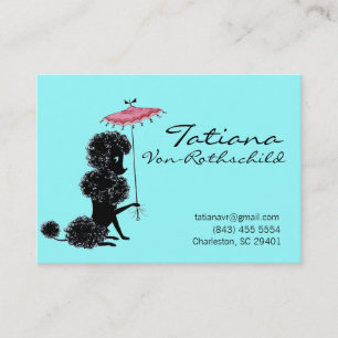 * Prinzessin Blue/schwarze Kronen-Telefonkarte * Telefonnummerkarte