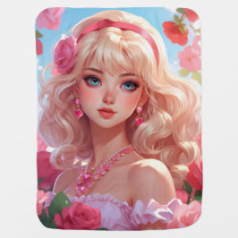 Prinzessin Blume Babydecke