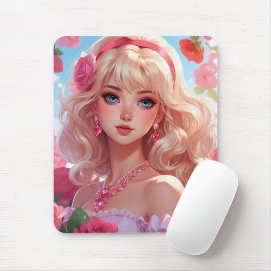 Prinzessin Blume Mousepad (Mit Mouse)