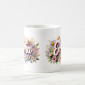Prinzessin Blumen Personalized Tasse – Name person (Mittel)