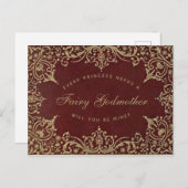 Prinzessin braucht eine Märchenliebe für Vintages Postkarte (Vorne/Hinten)