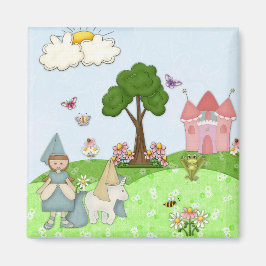 Prinzessin - braune Haare Magnet