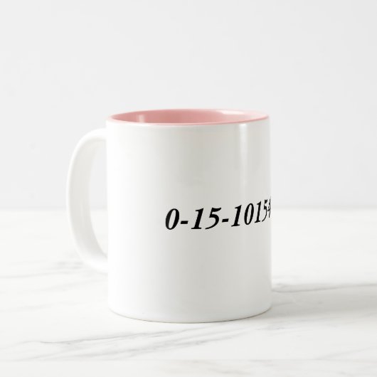 "Prinzessin Bride" ISBN-Tasse Zweifarbige Tasse (Vorderseite Links)