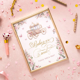 Prinzessin Carriage Blush Bloral Babies sind süß Poster