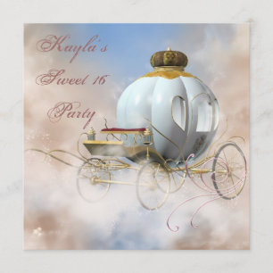 Prinzessin Carriage Princess Sweet 16 Birthday Einladung
