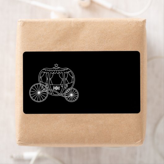 Prinzessin Carriage, weiß auf schwarz. (Insitu)