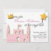 Prinzessin Castle Einladung (Vorderseite)