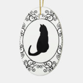 Prinzessin Cat Keramik Ornament (Links)