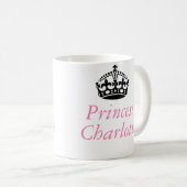 Prinzessin Charlotte und britische Krone Kaffeetasse (VorderseiteRechts)