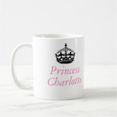 Prinzessin Charlotte und britische Krone Kaffeetasse (Links)