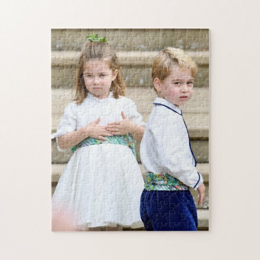 Prinzessin Charlotte und Prinz George Puzzle (Vertikal)