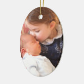 Prinzessin Charlotte und Prinz Louis Keramik Ornament (Links)