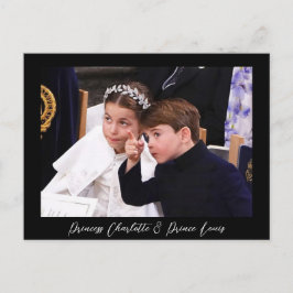 Prinzessin Charlotte und Prinz Louis Postkarte