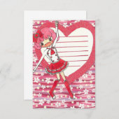 PRINZESSIN CHERRY INVITATION! EINLADUNG (Vorne/Hinten)