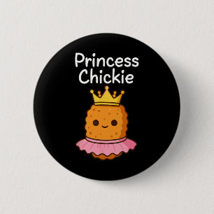 Prinzessin Chicken Nugget Süße Chickie Meme Kawaii Button