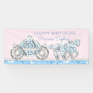 Prinzessin Cinderella Geburtstagsbanner Banner