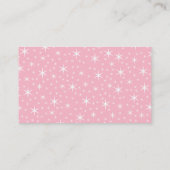 Prinzessin Coach Design im Schwarzen und im Rosa Visitenkarte (Rückseite)