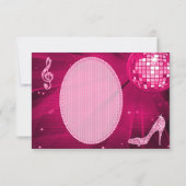 Prinzessin Coach u. Pferde u. Disco-Ball danken Dankeskarte (Rückseite)