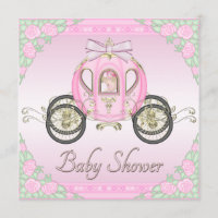 Prinzessin Coach und Rosen-rosa Baby-Dusche