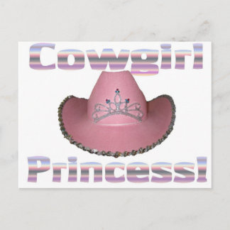Prinzessin Cowgirl Postkarte