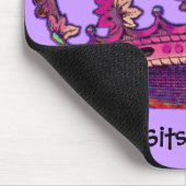 Prinzessin Crown Customized Name Mousepad (Ecke)