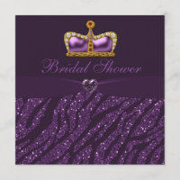 Prinzessin Crown Heart u. Zebra-Glitzer-Brautparty