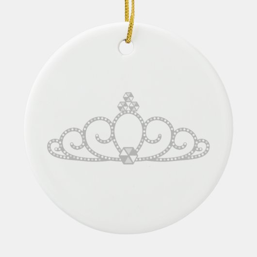 Prinzessin Crown Keramikornament (Vorne)