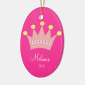PRINZESSIN CROWN personalisierte Keramikornament (Links)