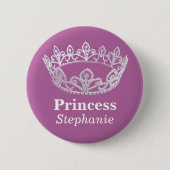 Prinzessin Crown Pin Button (Vorderseite)