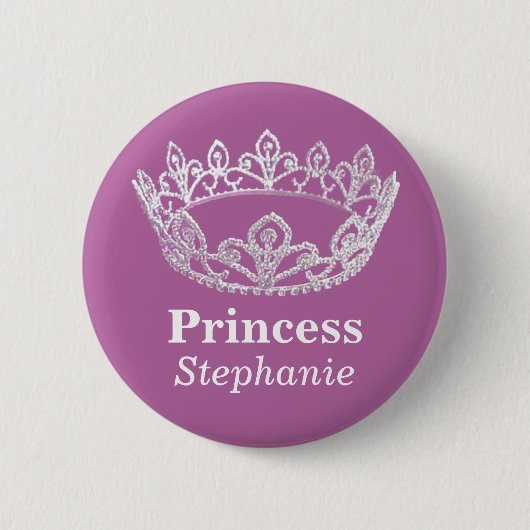 Prinzessin Crown Pin Button (Vorderseite)