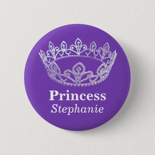Prinzessin Crown Pin Button (Vorderseite)
